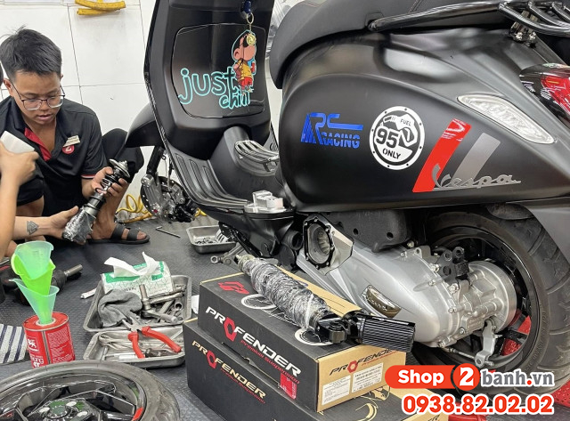 Thay nhún giảm xóc xe vespa sprint giá bao nhiêu - 2