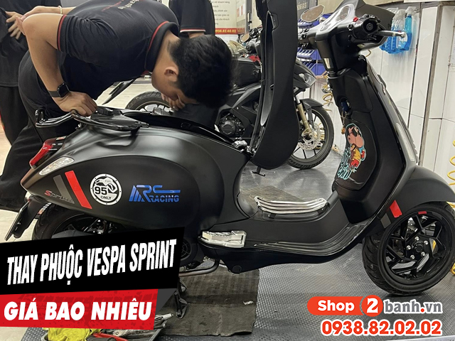 Thay nhún giảm xóc xe vespa sprint giá bao nhiêu - 1