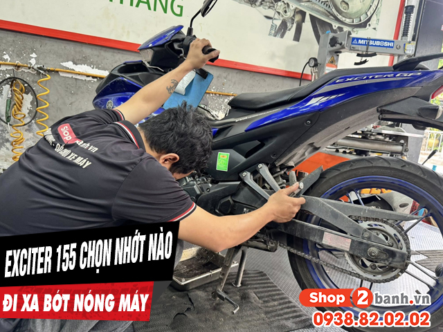 Chọn nhớt gì để xe exciter 155 chạy xa bớt nóng máy - 1