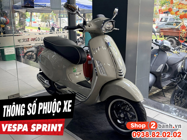 Thông số phuộc sau xe vespa sprint cao bao nhiêu - 1