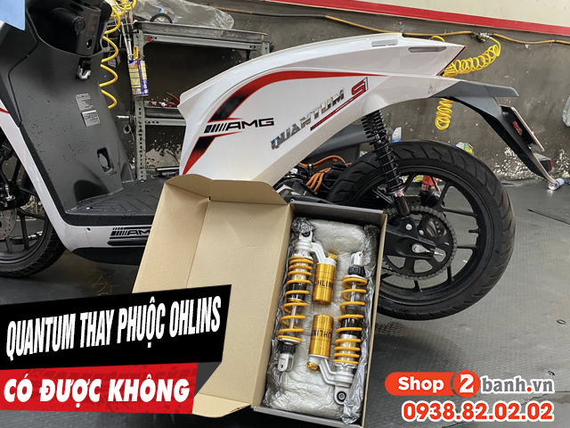 Phuộc ohlins 242 328mm gắn cho xe điện quantum s1 có được không - 1