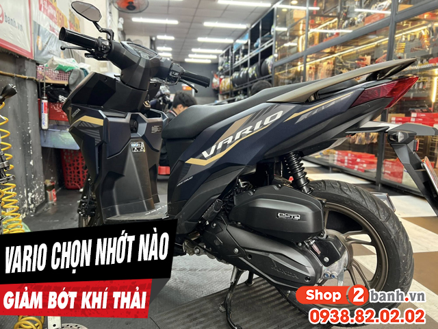Để xe vario 125150 chạy giảm bớt khí thải nên thay nhớt loại nào - 1