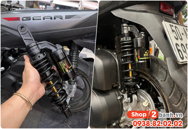 Phuộc rcb cho xe yamaha gear loại nào chạy nhún êm nhất - 2