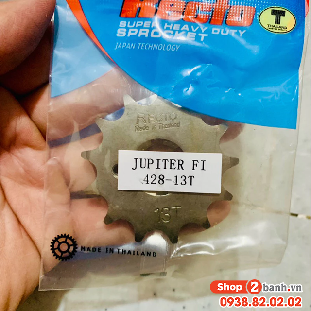 Nhông recto 13t cho datbike quantum jupiter fi chính hãng - 1