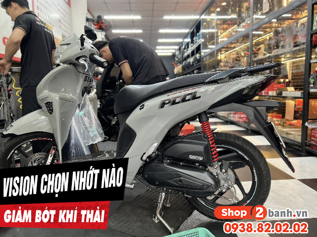 Để xe vision chạy giảm bớt khí thải nên thay nhớt loại nào - 1