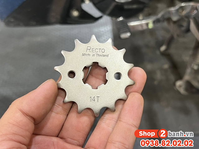 Nhông recto 14t cho exciter chính hãng - 1