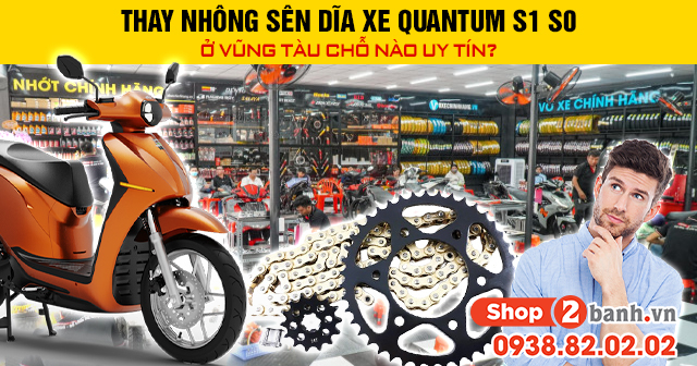 Thay nhông sên dĩa xe quantum s1 s0 ở vũng tàu chỗ nào uy tín - 1
