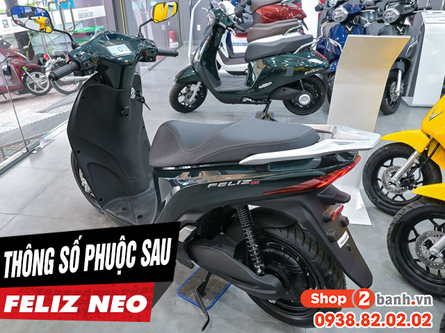 Thông số phuộc sau xe feliz neo cao bao nhiêu mm  - 1