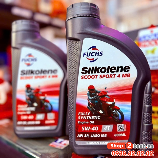 Nhớt fuchs silkolene scoot sport 4 5w40 08l - 2