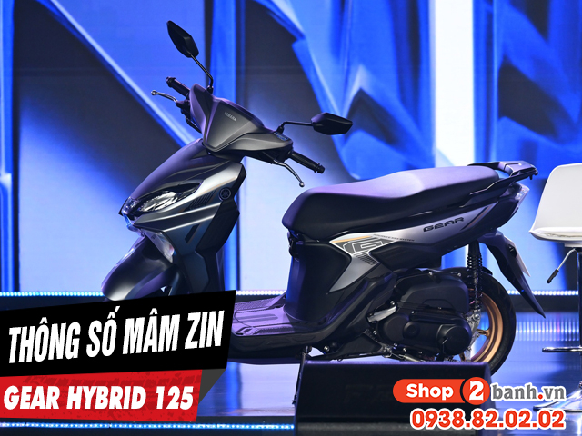 Thông số mâm zin yamaha gear hybrid 125 là bao nhiêu inch - 1