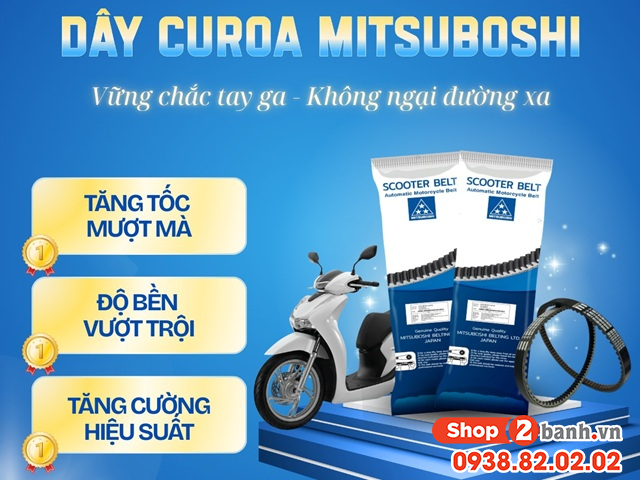Dây curoa mitsuboshi cho xe tay ga có ưu điểm gì nổi bật - 1