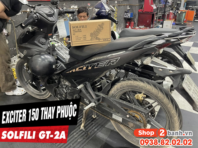 Xe exciter 150 thay phuộc solfili gt-2a có phù hợp không - 1