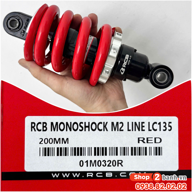 Phuộc rcb m2 mẫu mới cho exciter 135 chính hãng - 4