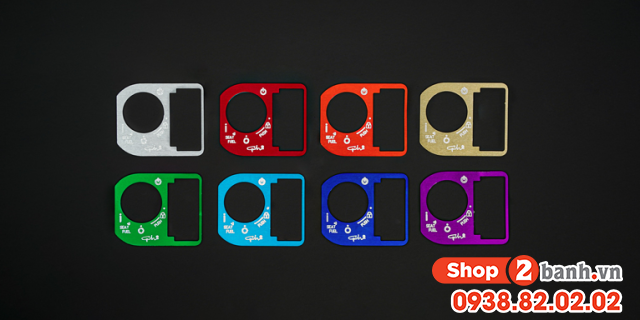 Miếng dán ổ khoá smarkey gh racing nhôm cnc - 1