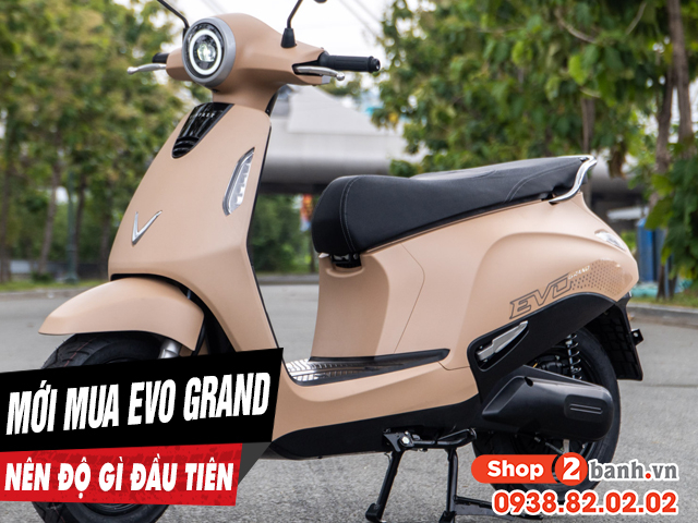 Mới mua xe máy điện evo grand nên độ gì đầu tiên - 1