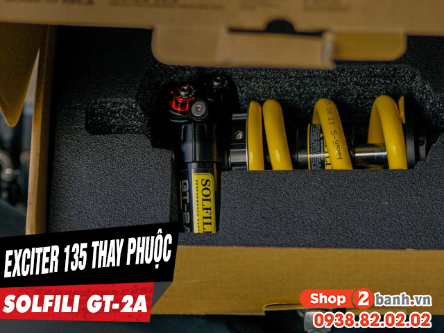 Xe exciter 135 thay phuộc solfili gt-2a có phù hợp không - 1