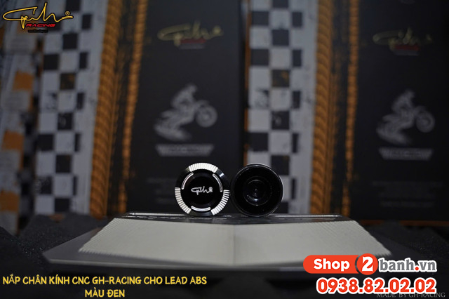 Nút che chân kính gh racing nhôm cnc cho lead abs - 4