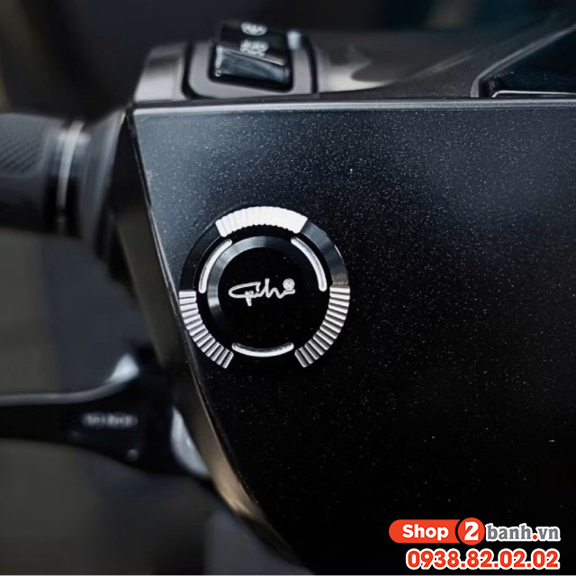 Nút che chân kính gh racing nhôm cnc cho honda lead cbs - 3