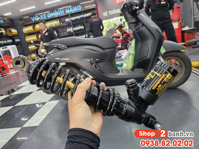 Phuộc rcb tarmax đen ty vàng cho vario 160 click 160 chính hãng - 5