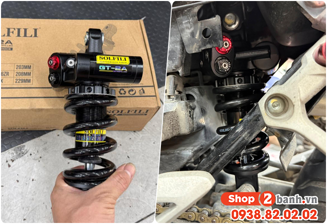 Xe winner x thay phuộc solfili gt-2a có phù hợp không - 3