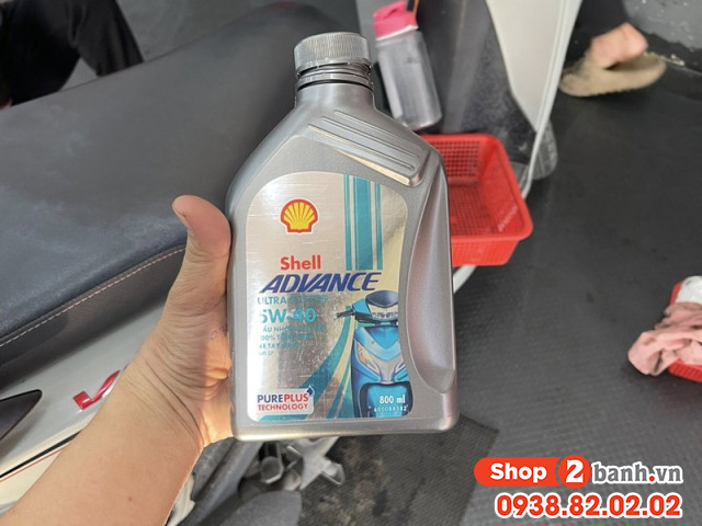 Nhớt shell advance ultra scooter 5w40 08l - 3