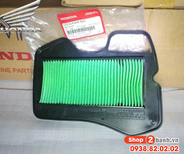 Lọc gió zin cho wave s110 rsx 110 blade 110 alpha 110 binh xăng con - 4