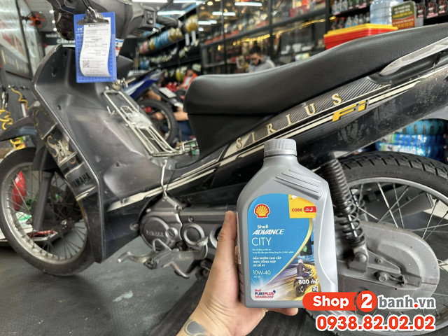 Để xe sirius chạy giảm bớt khí thải nên thay nhớt loại nào - 11