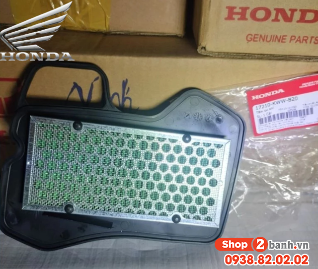Lọc gió zin cho wave s110 rsx 110 blade 110 alpha 110 binh xăng con - 3