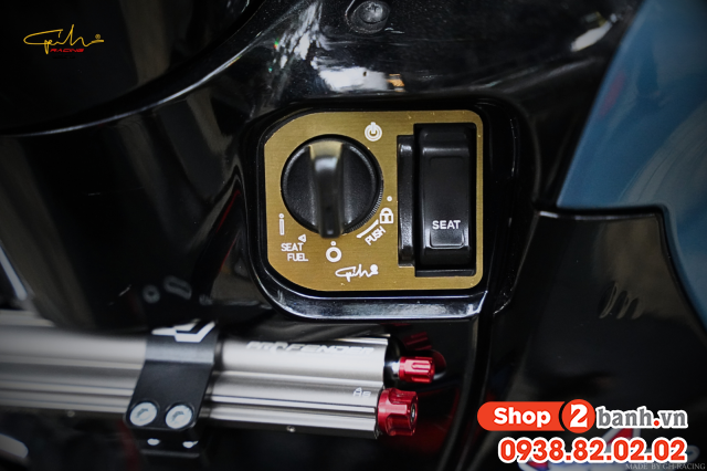 Miếng dán ổ khoá smartkey gh racing nhôm cnc - 4