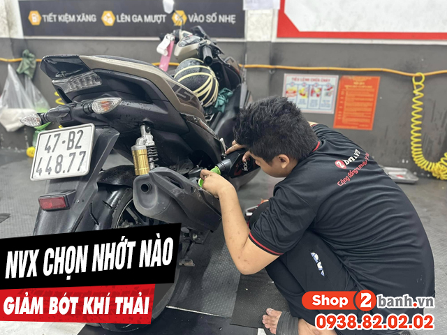 Để xe nvx chạy giảm bớt khí thải nên thay nhớt loại nào - 1