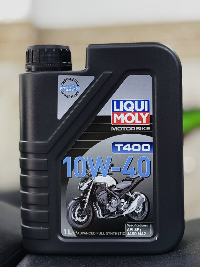 Nhớt liqui moly motorbike t400 10w40 1l  - 1