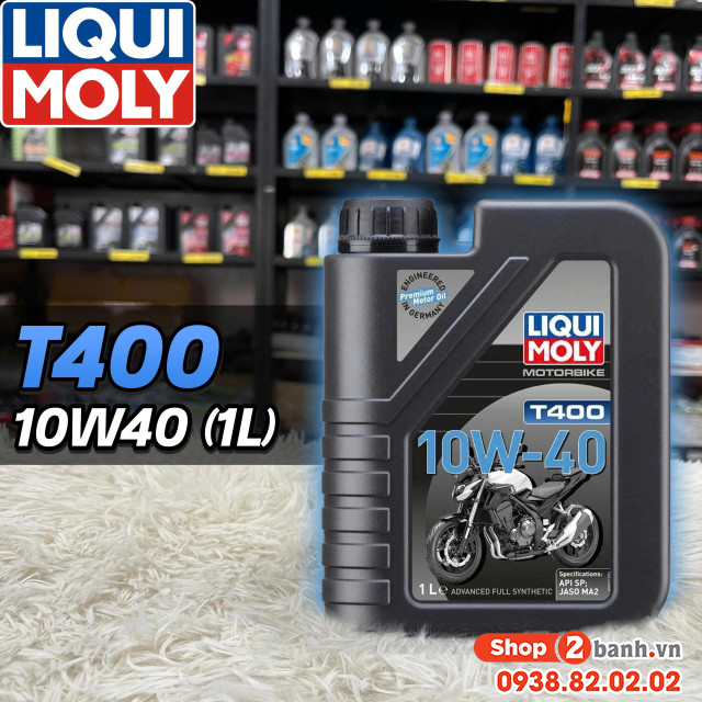 Nhớt liqui moly motorbike t400 10w40 1l  - 3