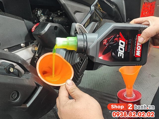 Xe số nên thay nhớt nào phù hợp với xăng e10 - 3