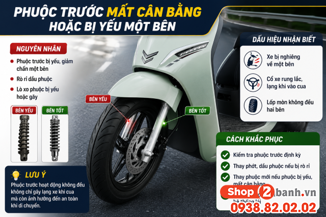 Feliz 2025 cổ xe bị lạng khi cua nguyên nhân và cách khắc phục - 4