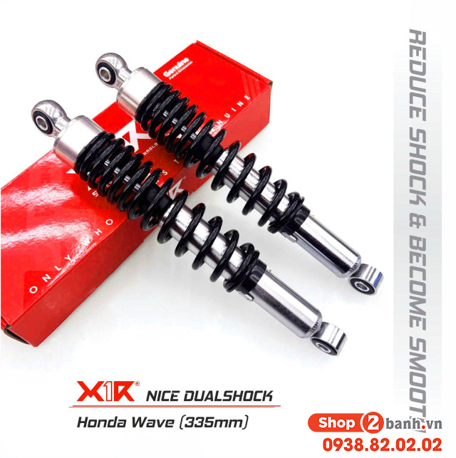 Phuộc x1r nice màu đen mới cho wave dream future chính hãng - 1