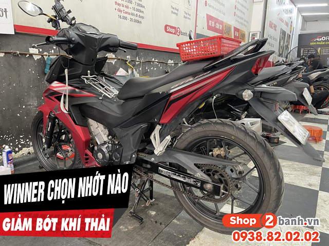 Để xe winner chạy giảm bớt khí thải nên thay nhớt loại nào - 1