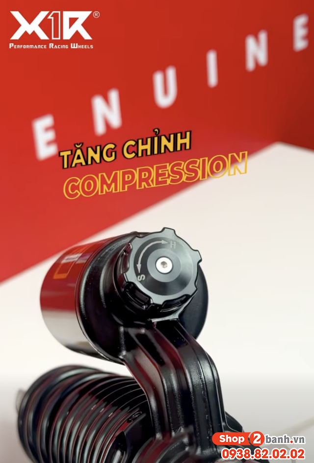Phuộc x1r x pro bình dầu ty vàng cho datbike chính hãng - 3