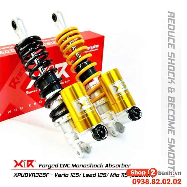 Phuộc x1r x02 bình dầu cho vario 125150 chính hãng - 1