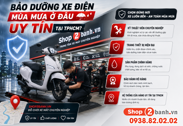 Bảo dưỡng xe điện mùa mưa thế nào đúng cách - 4