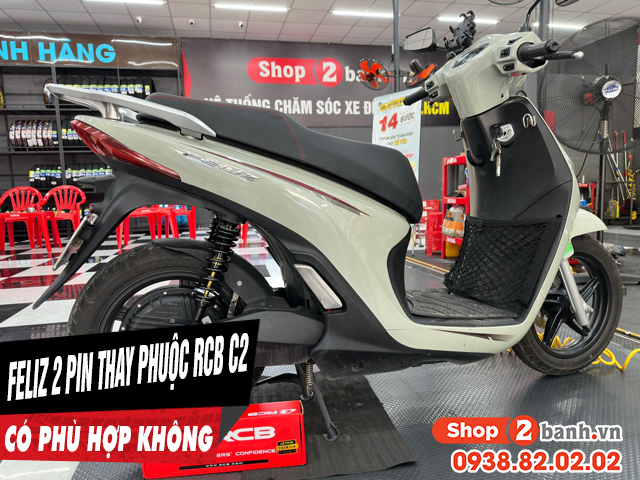 Feliz 2025 2 pin lên phuộc rcb c2 335mm có phù hợp không - 1
