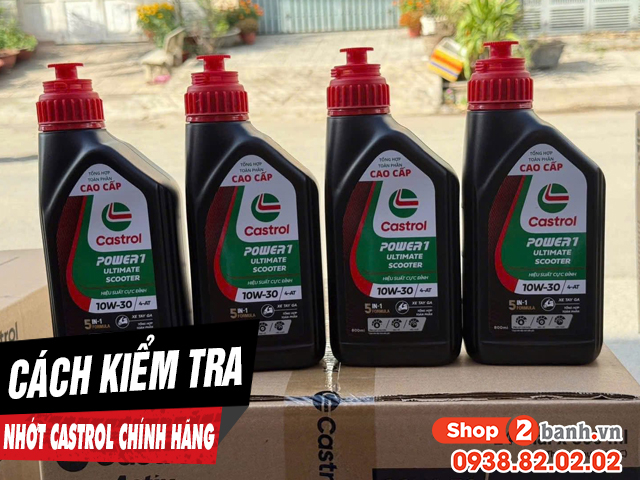 Cách kiểm tra dầu nhớt castrol chính hãng đúng chuẩn - 1