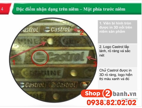 Cách nhận biết nhớt castrol giả và nhớt thật chính hãng - 3