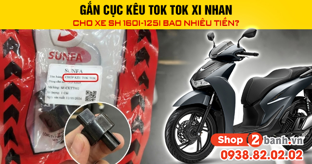 Gắn cục kêu tok tok xi nhan cho xe sh 160i-125i bao nhiêu tiền - 1