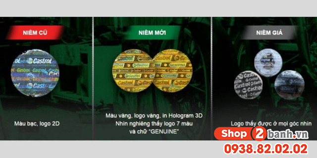 Cách kiểm tra dầu nhớt castrol chính hãng đúng chuẩn - 3