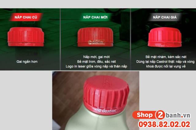 Cách nhận biết nhớt castrol giả và nhớt thật chính hãng - 2