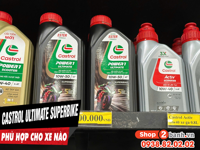 Castrol ultimate superbike là nhớt gì phù hợp cho xe nào - 1