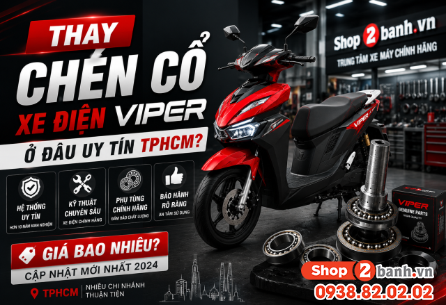 Thay chén cổ xe điện viper ở đâu uy tín tphcm giá bao nhiêu - 1