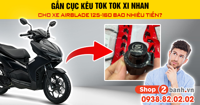 Gắn cục kêu tok tok xi nhan cho xe airblade 125-160 bao nhiêu tiền - 1