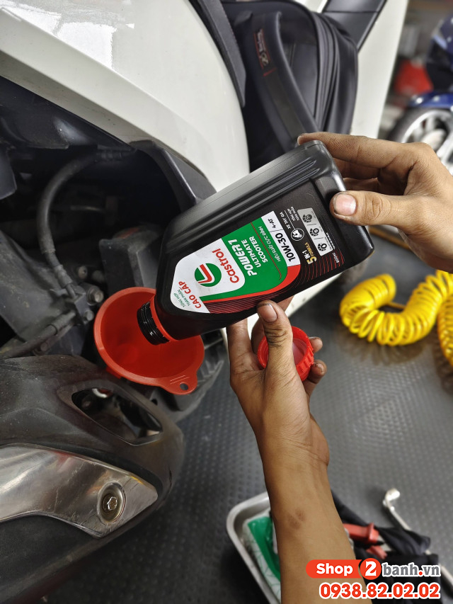 Nhớt castrol power 1 ultimate scooter 10w30 08l dành cho xe ga honda - 6