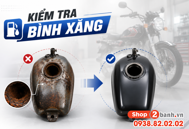 Xe máy đời cũ cần kiểm tra bảo dưỡng gì trước khi chuyển dùng xăng ethanol - 2